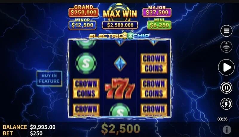 Electric Chip – początek Hold and Spin z Collector Coin na drugim bębnie